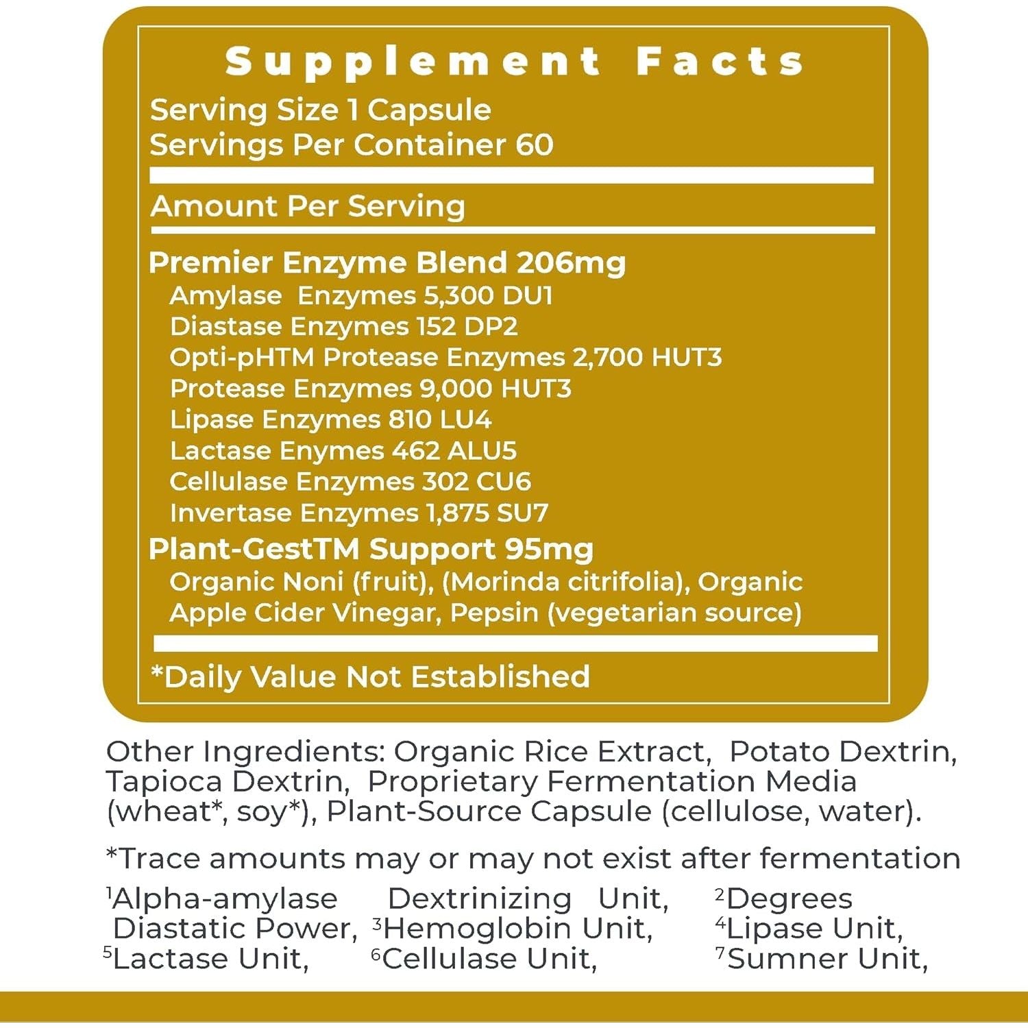 Premier Research Labs: Active Digestive Enzymes with Probiotic and Prebiotics  60 Capsules