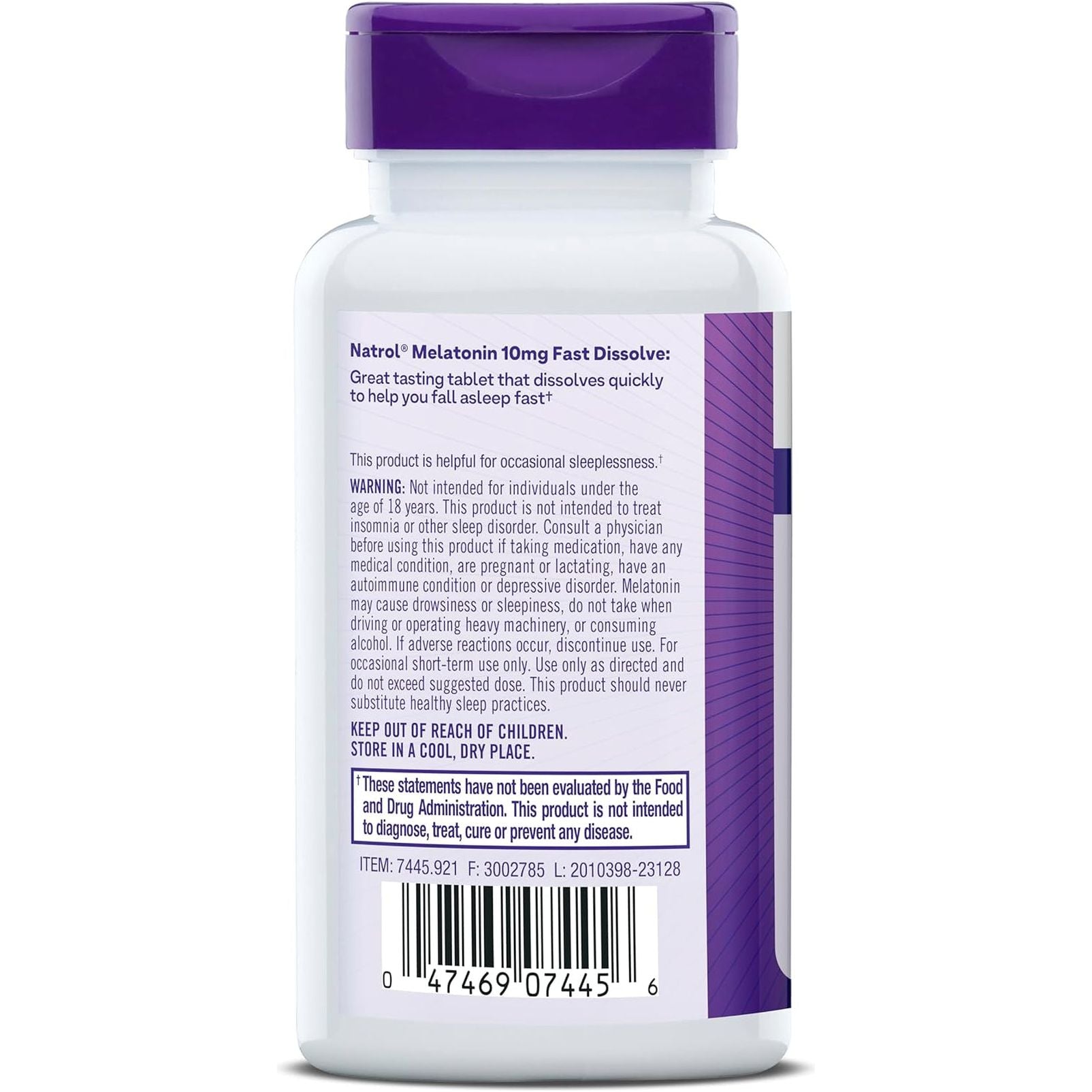 Natrol Fast Dissolve Melatonin 10 Mg, Melatonin Supplements 200 Day Supply