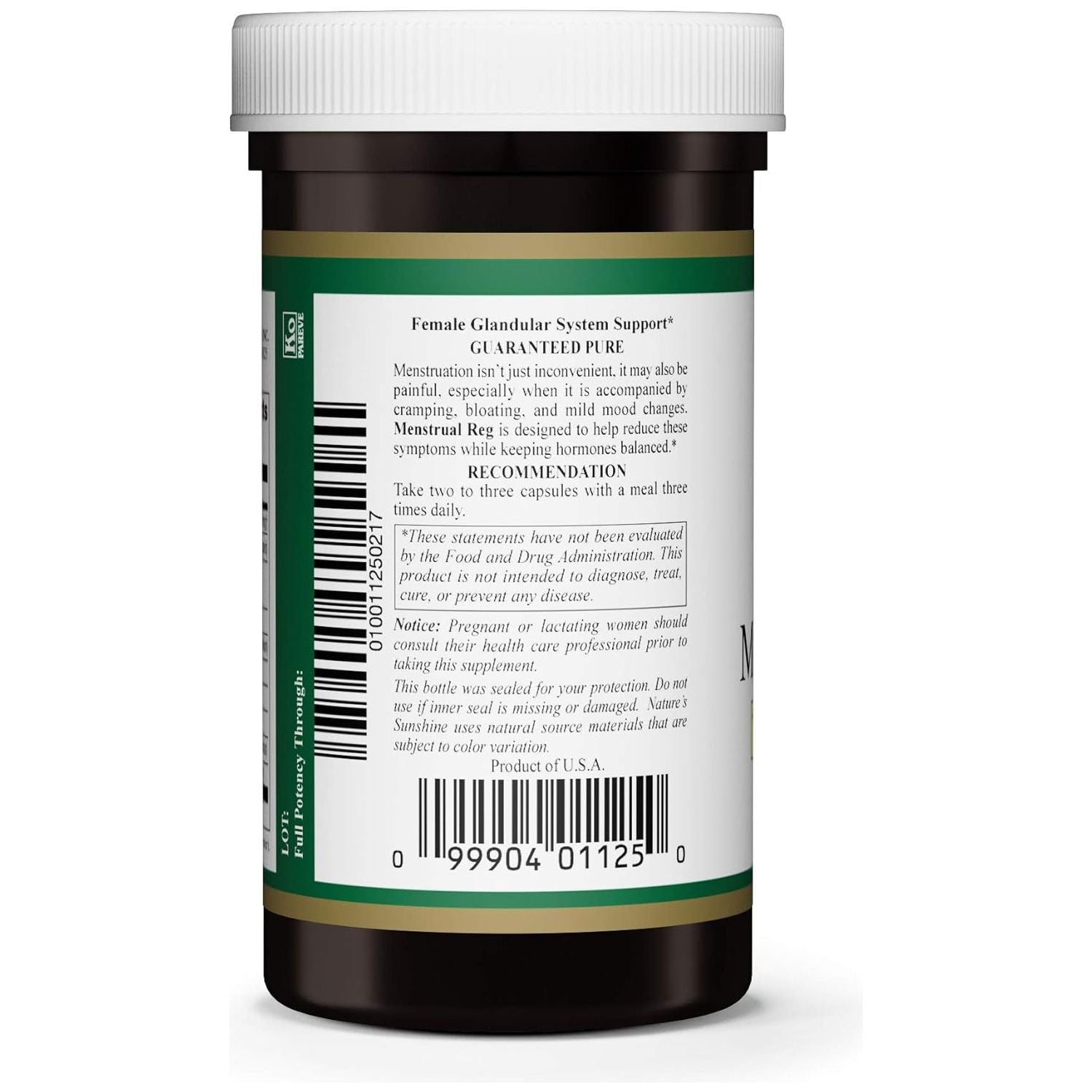 Nature'S Sunshine Menstrual Reg, Helps Maintain Hormone Balance and Promotes a More Comfortable Menstrual Cycle 100 Capsules