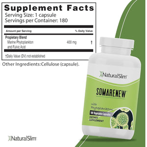 Somarenew Metabolism Booster, Gut Cleanse, Energy Support & Full Body Cleanse Supplement 180 Vegetable Capsules