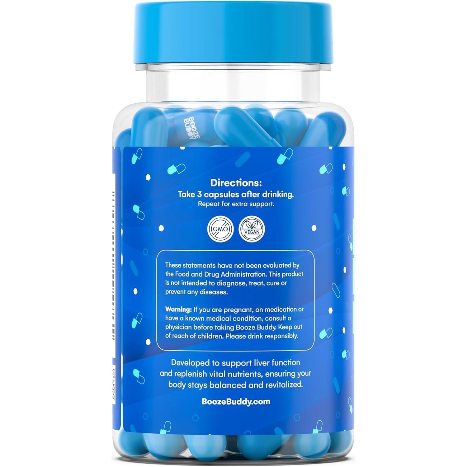 Enjoy the Night, Own the Morning after Drinking – Wellness Vitamins, Electrolytes, Antioxidants for Liver Support and Hydration – 48-Count