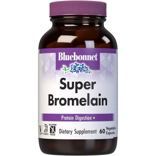 Bluebonnet Super Bromelain Vegetarian Capsules, 500 Mg, 60 Count