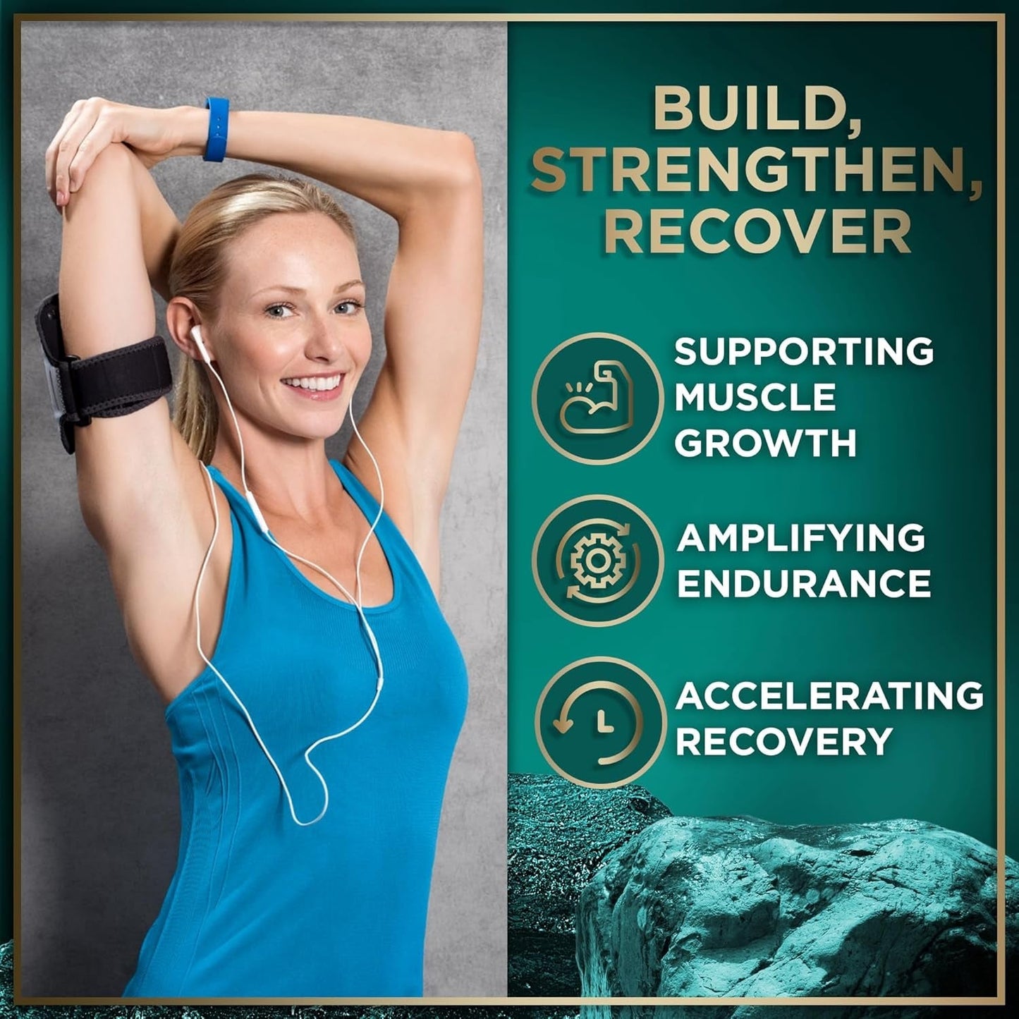 HMB Supplements for Men & Women with Vitamin D3 1,000 MG for Muscle Growth, Strenghth and Fast Workout Recovery - 180 Capsules