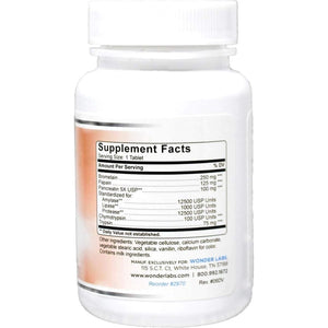Proteolytic Enzymes | Bromelain Papain Pancreatin Trypsin 550 Mg Total with Standardized Amylase, Lipase, and Protease, 100 Tablets