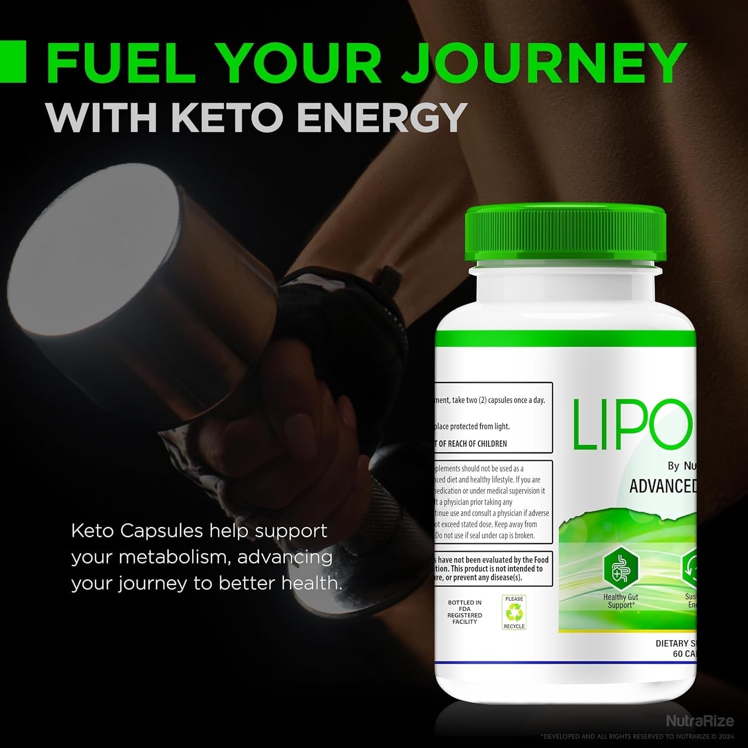 Lipovive Capsules, Official Lipo-Vive Pro Advanced Formula to Support Energy Throughout the Day (60 Capsules)