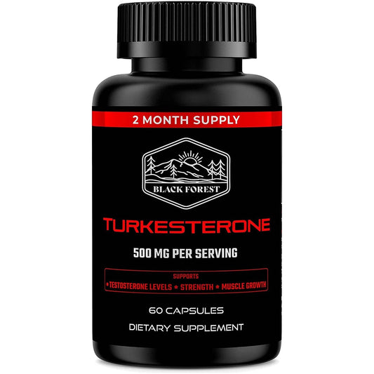 Black Forest Turkesterone Supplement 500Mg Capsule for Strength & Muscle Growth 2 Months Supply
