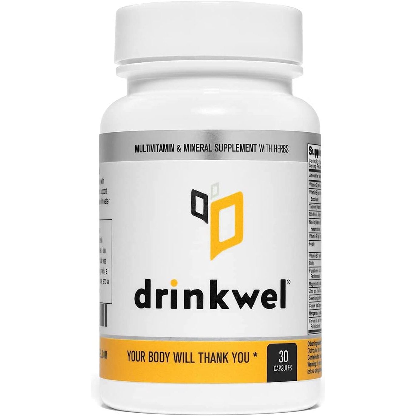 Drinkwel Better Mornings - Liver Cleanse, Detox, Immune Support- Milk Thistle, Vitamin C, Zinc, Magnesium - 30 Count