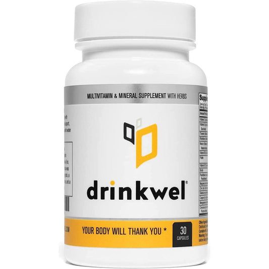 Drinkwel Better Mornings - Liver Cleanse, Detox, Immune Support- Milk Thistle, Vitamin C, Zinc, Magnesium - 30 Count