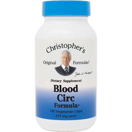 Christopher'S Original Formulas Blood Circ Formula Capsules for Cardiovascular & Circulatory Wellness, 100 Capsules