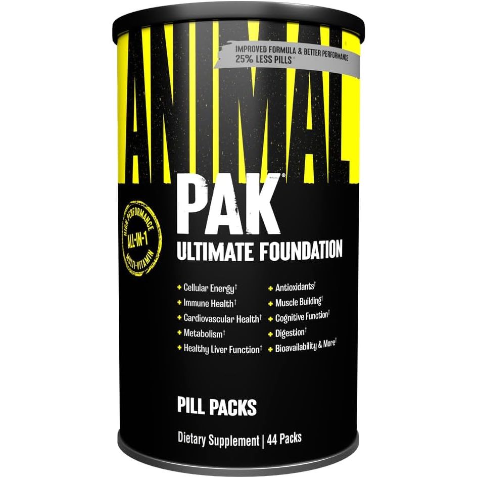 Animal Pak - Convenient Multivitamin for Daily All-In-One Vitamin & Supplement Pack 44 Count