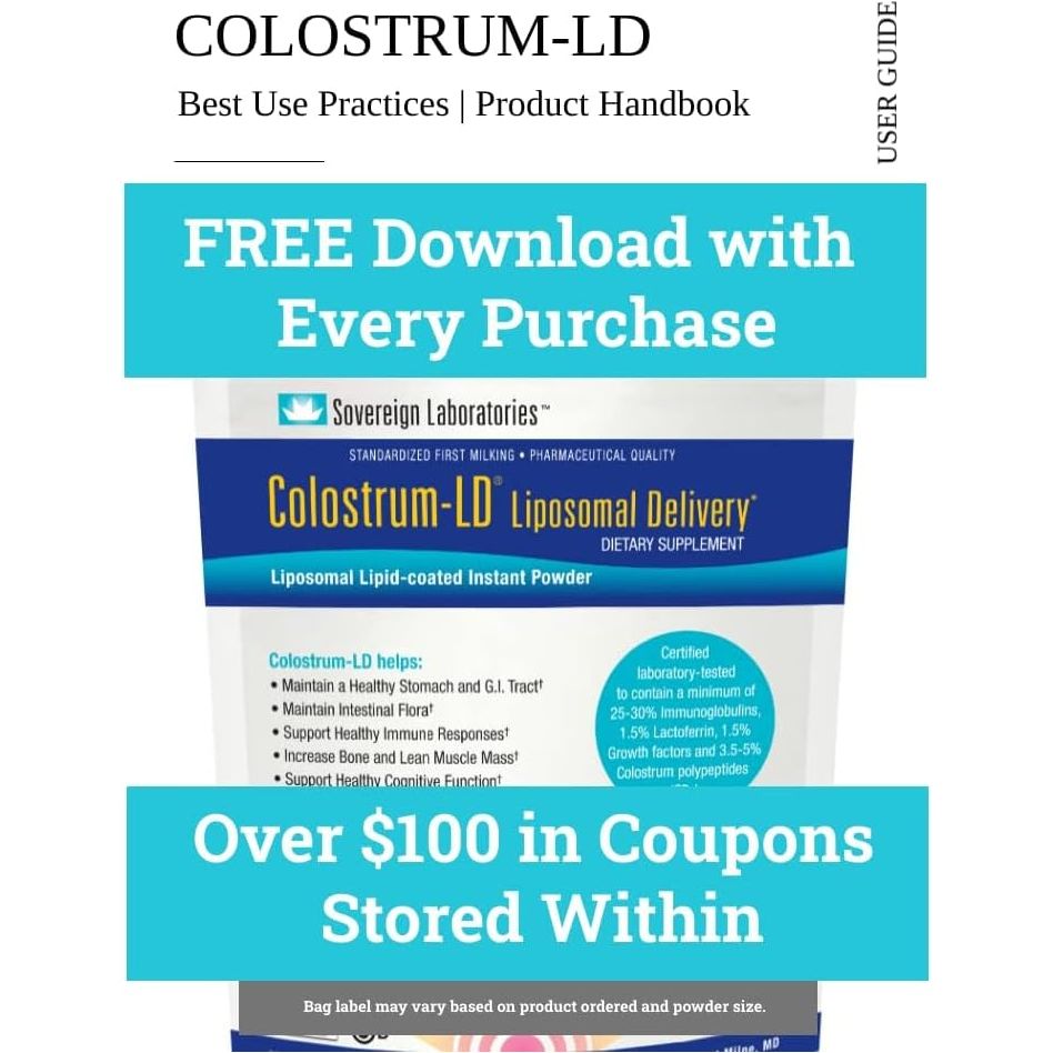 Colostrum-Ld Liposomal Delivery - Colostrum Powder -  34 Servings - 6 Oz Vanilla