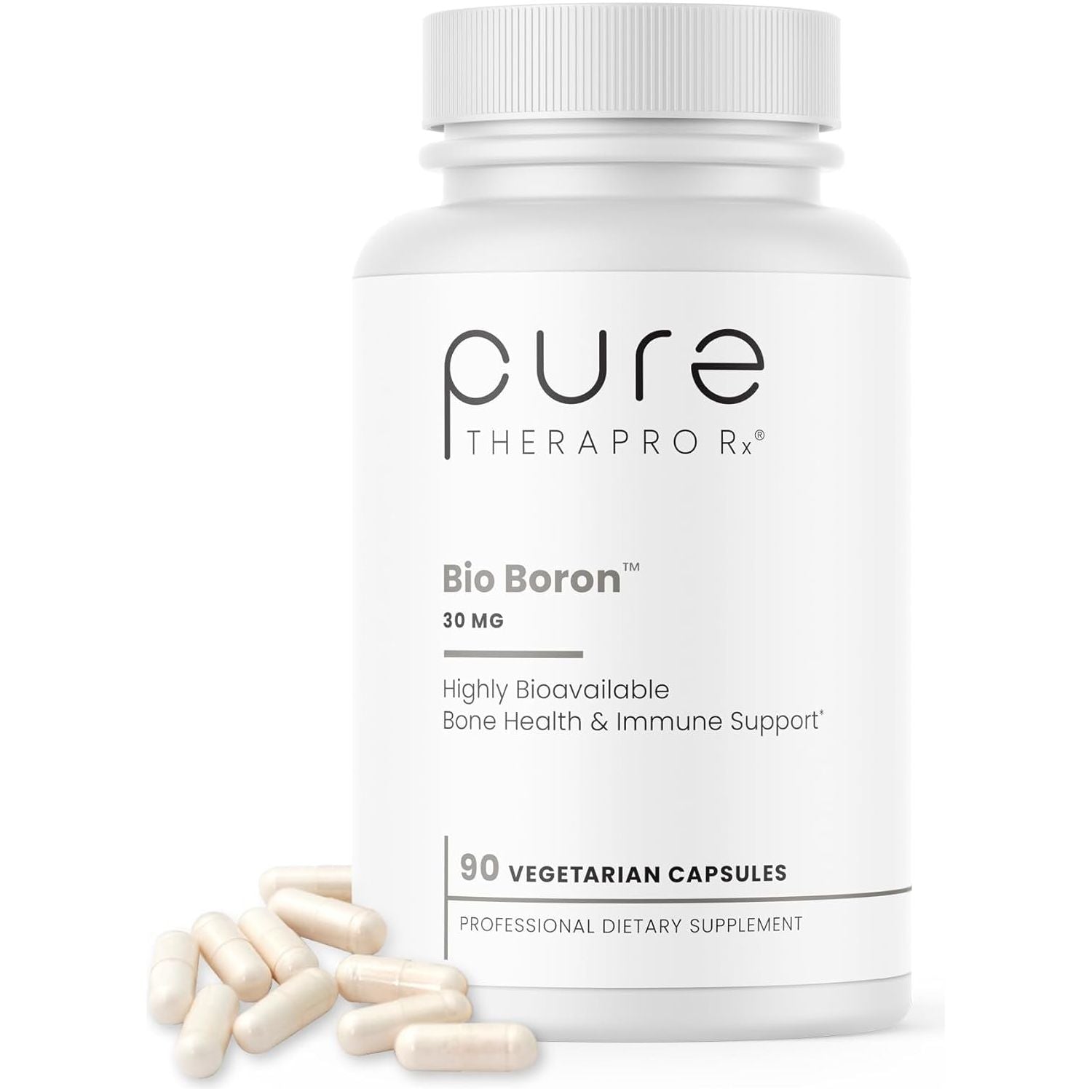 Pure Therapro Rx Bio Boron, 30Mg/Capsule for Bones, Cardiovascular Function & Immunity Support 90 Capsules