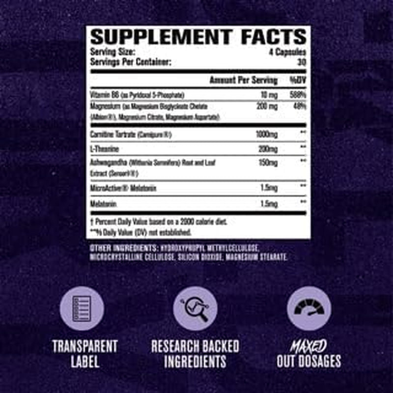 Jacked Factory Lean PM Max - High-Performance Weight Loss, Sleep Support, Fat Burner, & Appetite Suppressant 120 Pills