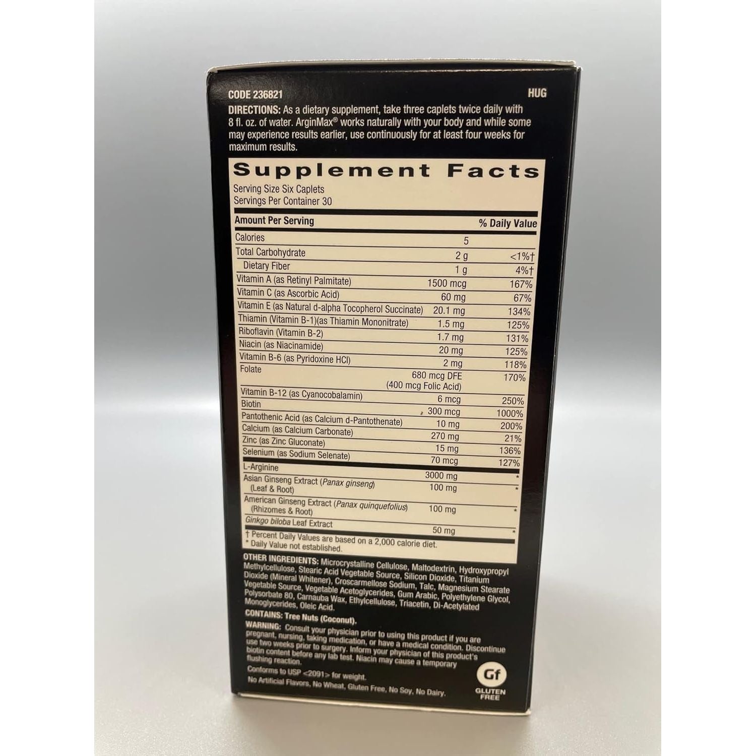 GNC Mens Arginmax Sexual Health Supplement for Men, Supports Blood Flow and Vitality 180 Count