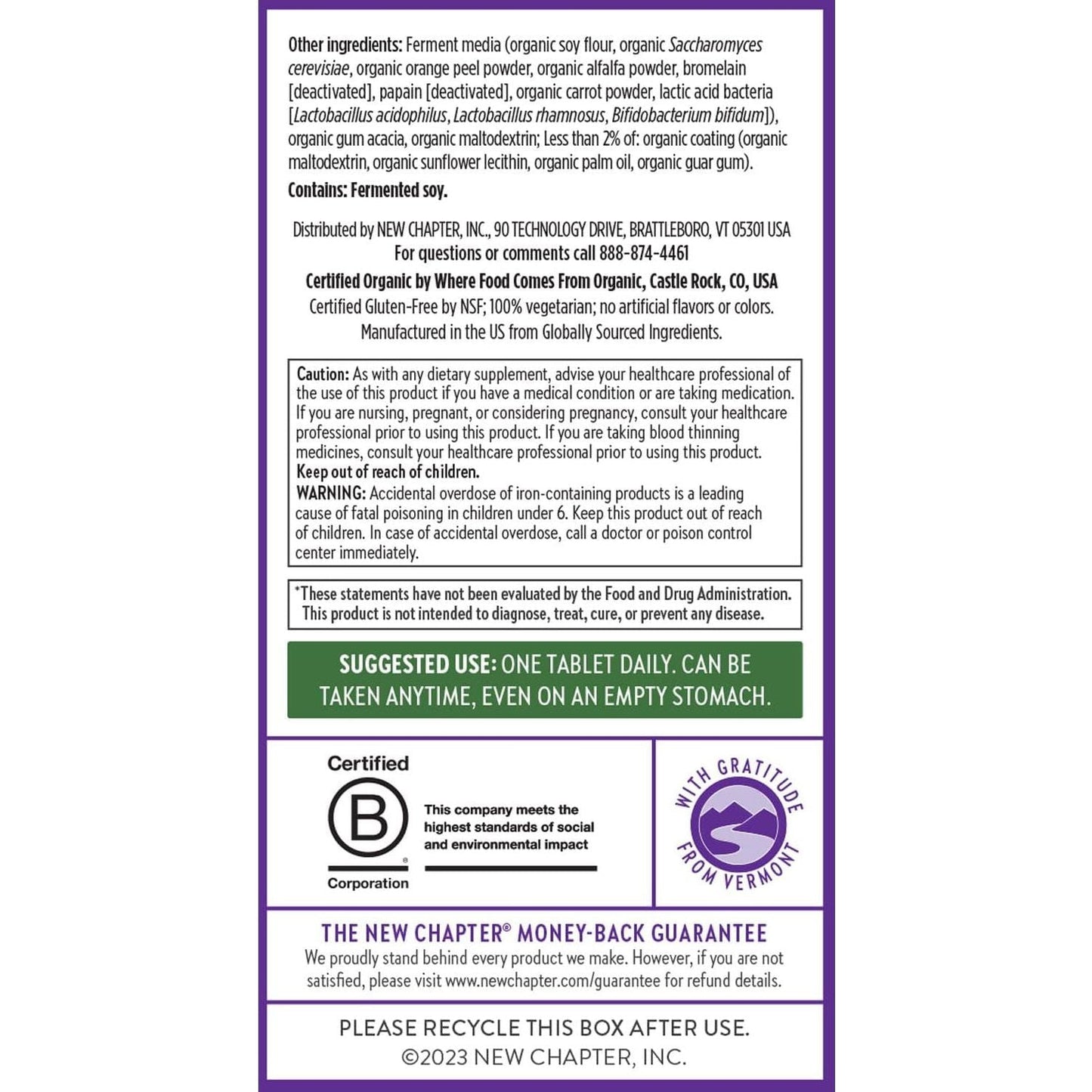 New Chapter Women'S Multivitamin for Immune, Beauty + Energy Support 72 Count