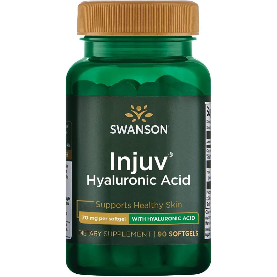 Swanson Injuv - Supports Natural Skin Moisture Retention - (90 Softgels, 140Mg Each)