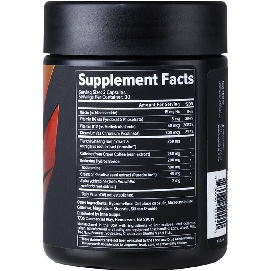 Innosupps Inno Shred™ GLP-1 | Thermogenic Fat-Burner | Appetite + Metabolism Support 30 Servings