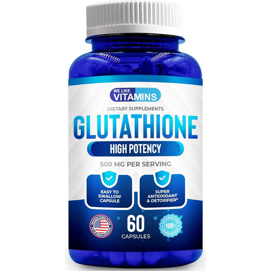 We like Vitamins L Glutathione Supplement 500Mg | Glutathione for Antioxidant 60 Capsules