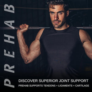 PREHAB Tendon + Ligament + Total Joint Support for Athletes with Glucosamine Chondroitin MSM Turmeric Boswellia