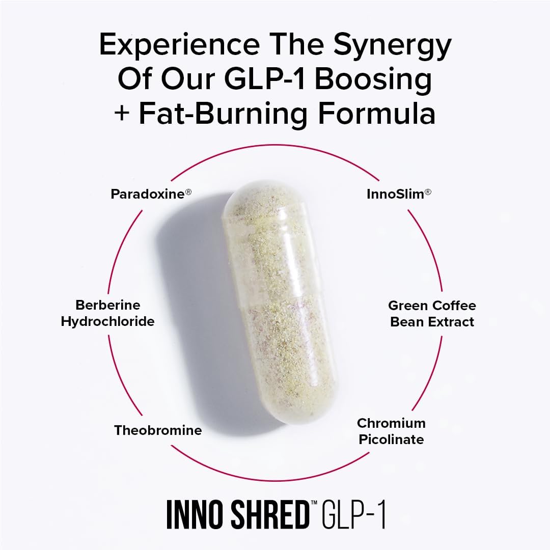 Innosupps Inno Shred™ GLP-1 | Thermogenic Fat-Burner | Appetite + Metabolism Support 30 Servings