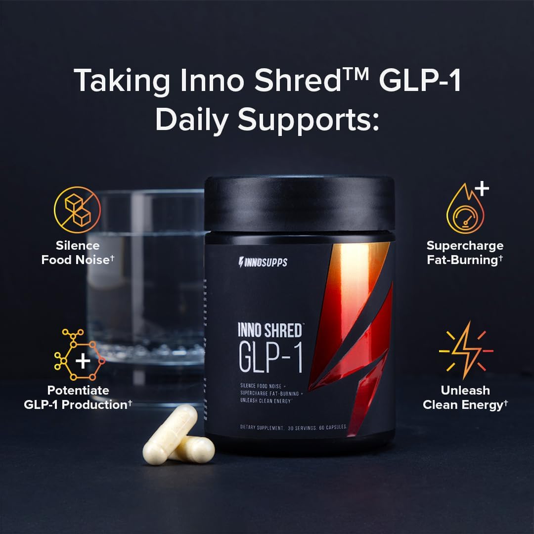Innosupps Inno Shred™ GLP-1 | Thermogenic Fat-Burner | Appetite + Metabolism Support 30 Servings