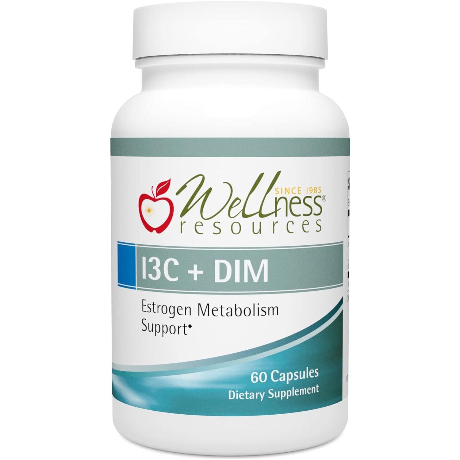 Wellness Resources I3C + DIM for Healthy Estrogen Metabolism, Detoxification (60 Capsules)