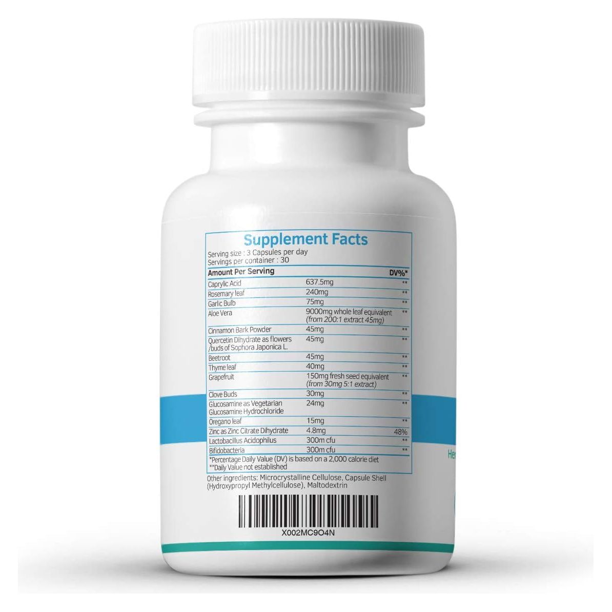 Candefence - Candida Cleanse Ultimate Extra Strength All-In-One Formulation - 90 Capsules