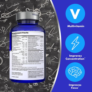 Focus Factor Brain Supplement Multivitamin Improve Memory and Clarity - Boost Concentration 180 Tablets