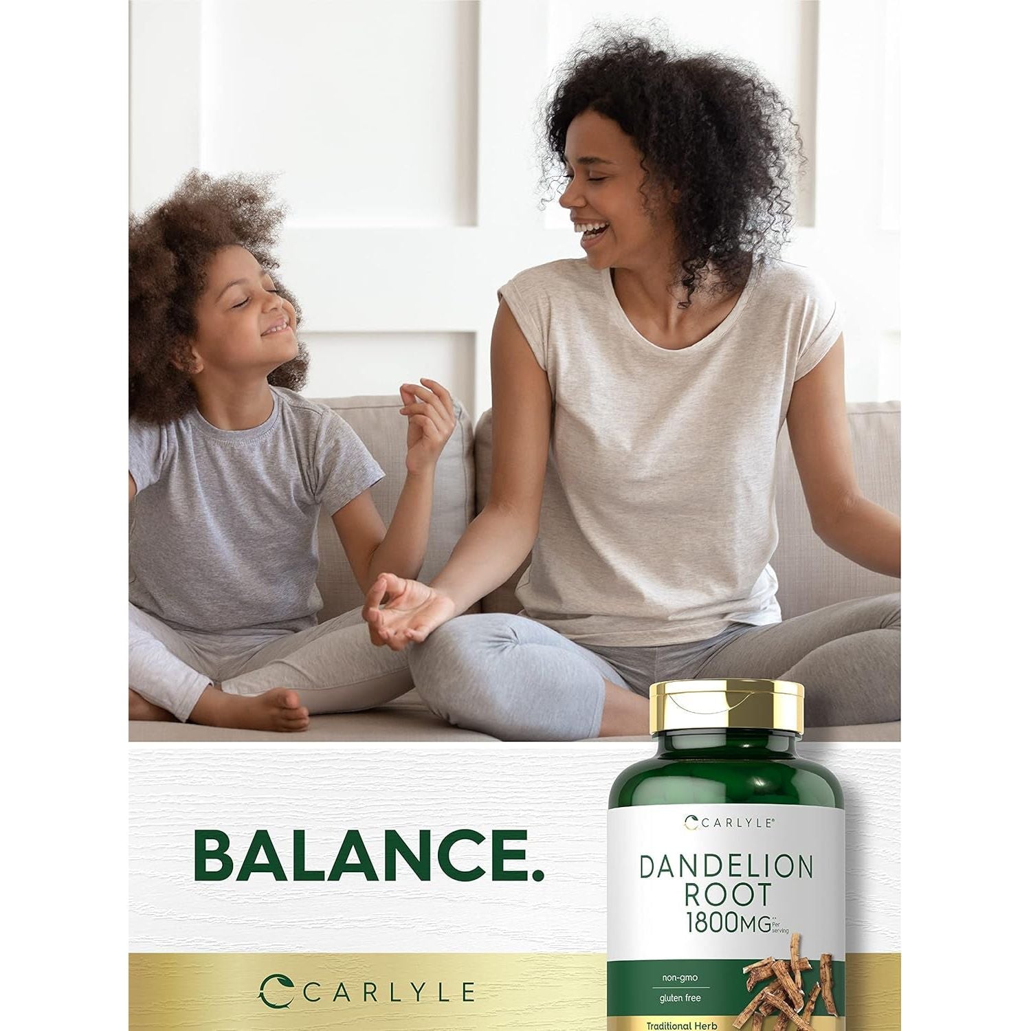 Carlyle Dandelion Root | 1800Mg | 300 Capsules | Non-Gmo, Gluten Free Supplement