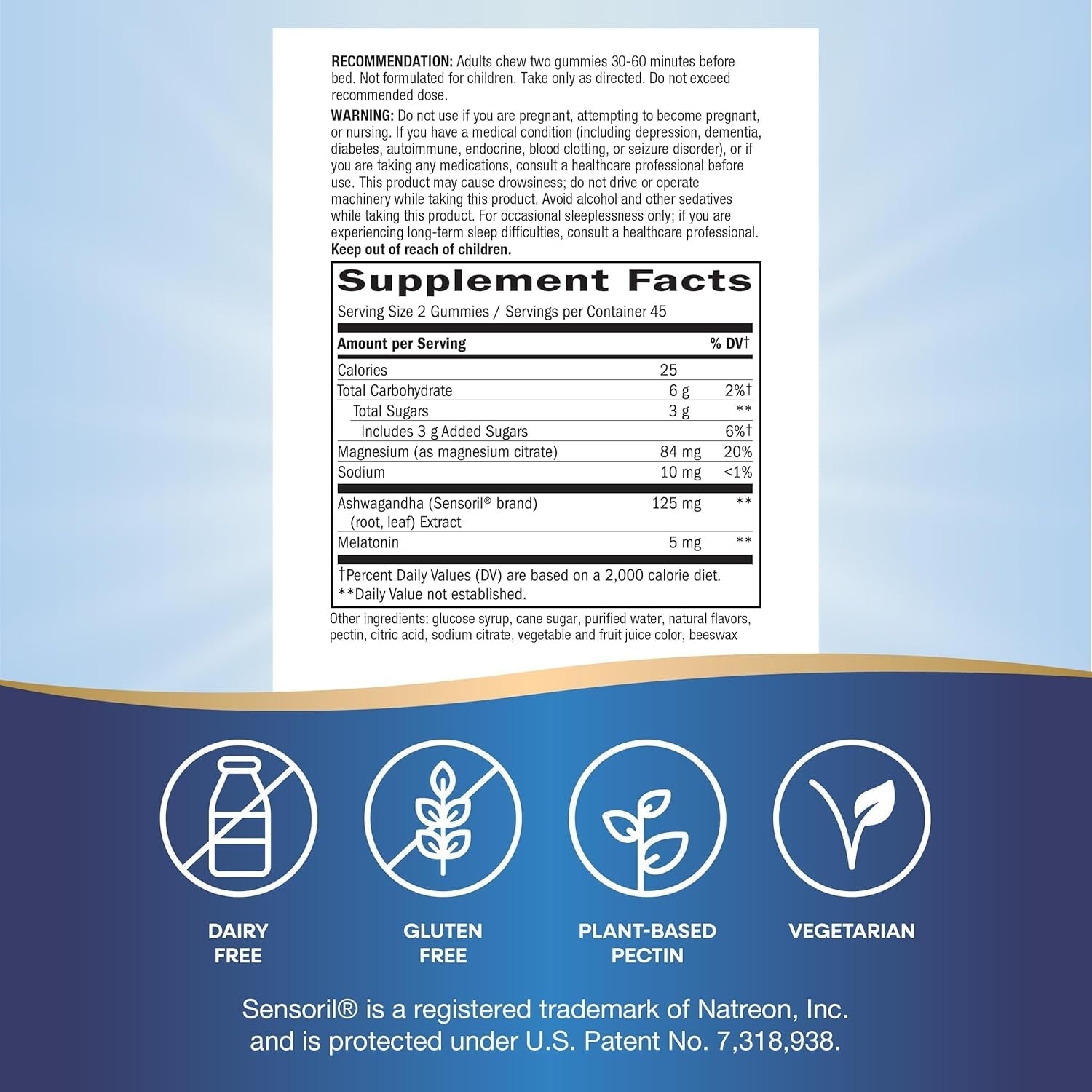 Nature’S Way Sleep Well Gummies for Adults with Melatonin Ashwagandha and Magnesium