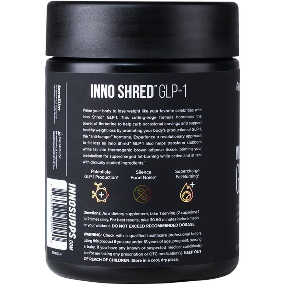 Innosupps Inno Shred™ GLP-1 | Thermogenic Fat-Burner | Appetite + Metabolism Support 30 Servings