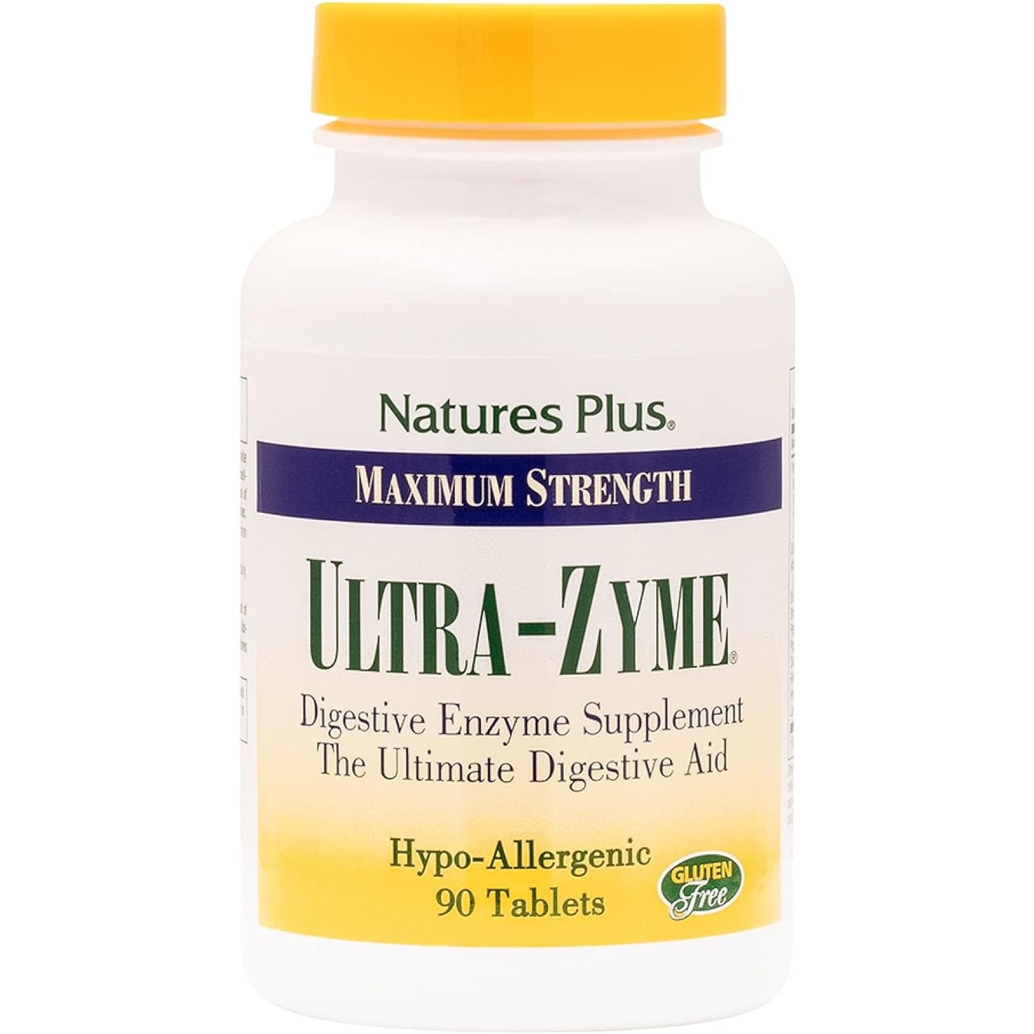 Natures plus Ultra-Zyme - Enzyme Supplement to Support Healthy Digestion - Gluten Free - 45 Servings