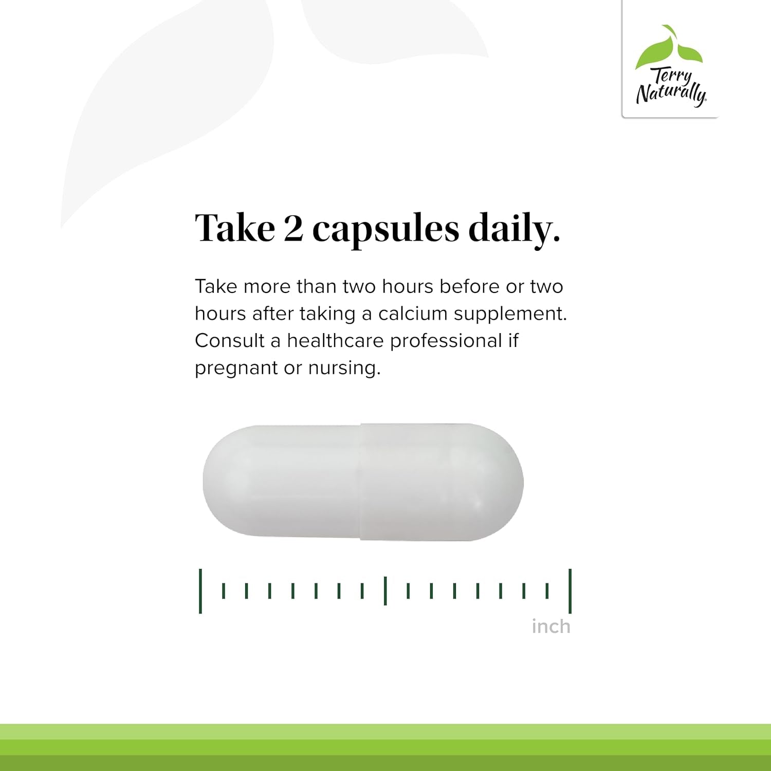 Terry Naturally Strontium - Bone Health & Strength Support Supplement - 60 Capsules