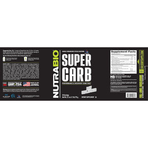 Nutrabio Super Carb - Complex Carbohydrate Supplement Powder 30 Servings