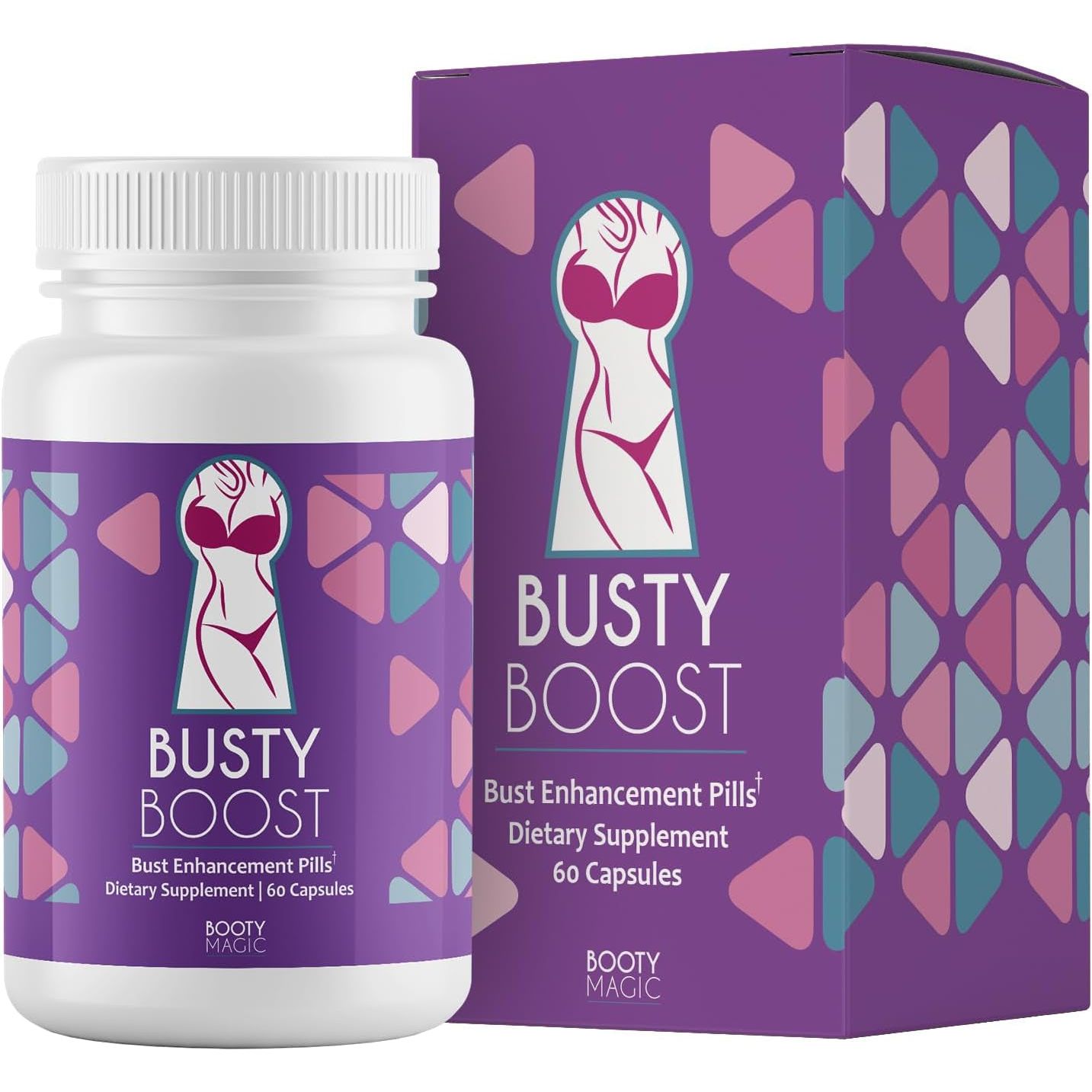 Busty Boost Breast Enhancement Pills - Enhancement & Enlargement Pills for Bigger Boobs & Growth. Made in USA