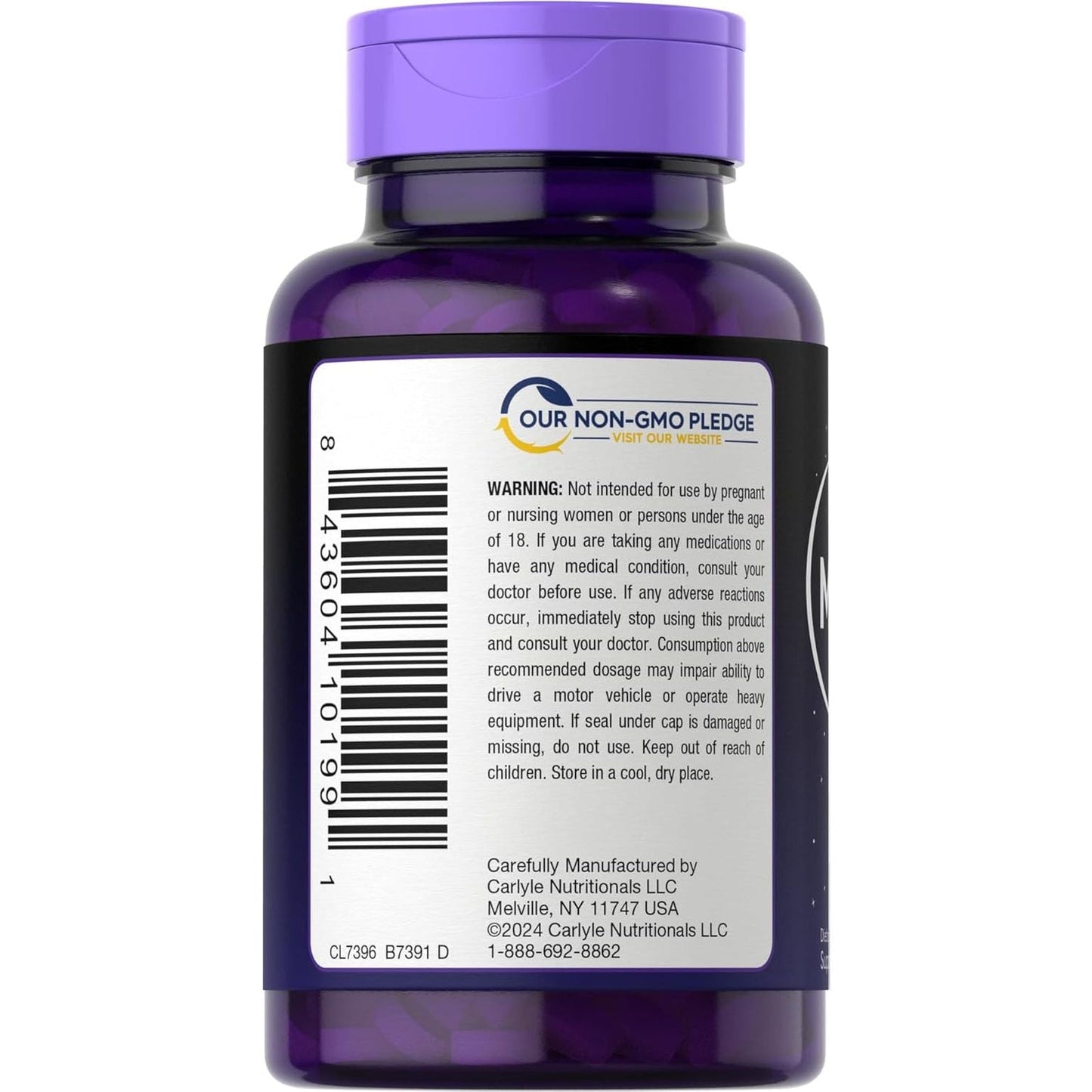 Carlyle Melatonin 12 Mg Fast Dissolve 300 Tablets Natural Berry Flavor