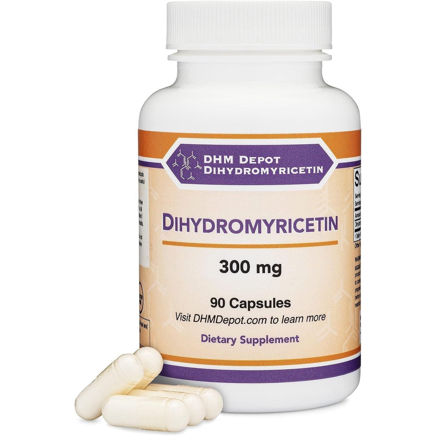 Dihydromyricetin (DHM) Supplement for Liver Support 90 Capsules 300Mg