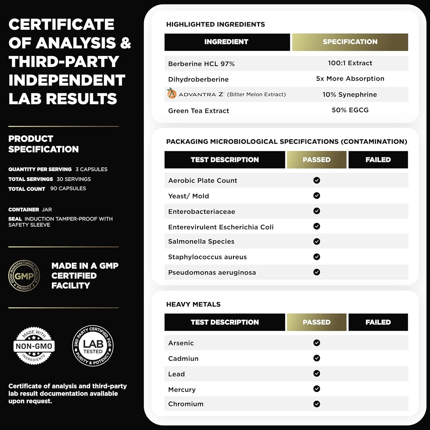 141,500Mg Berberine GLP-1 Weight Loss Supplement 100X Strength Berberine - Appetite Suppressant Pills for Women