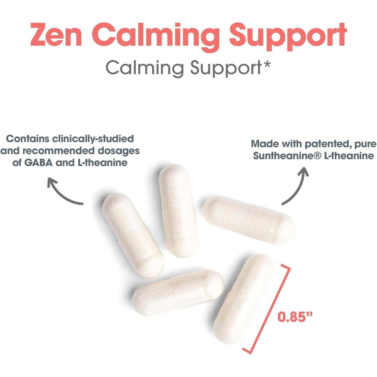 Allergy Research Group 200Mg of Zen Supplement - Calmness Support, Day or Night - 120 Count