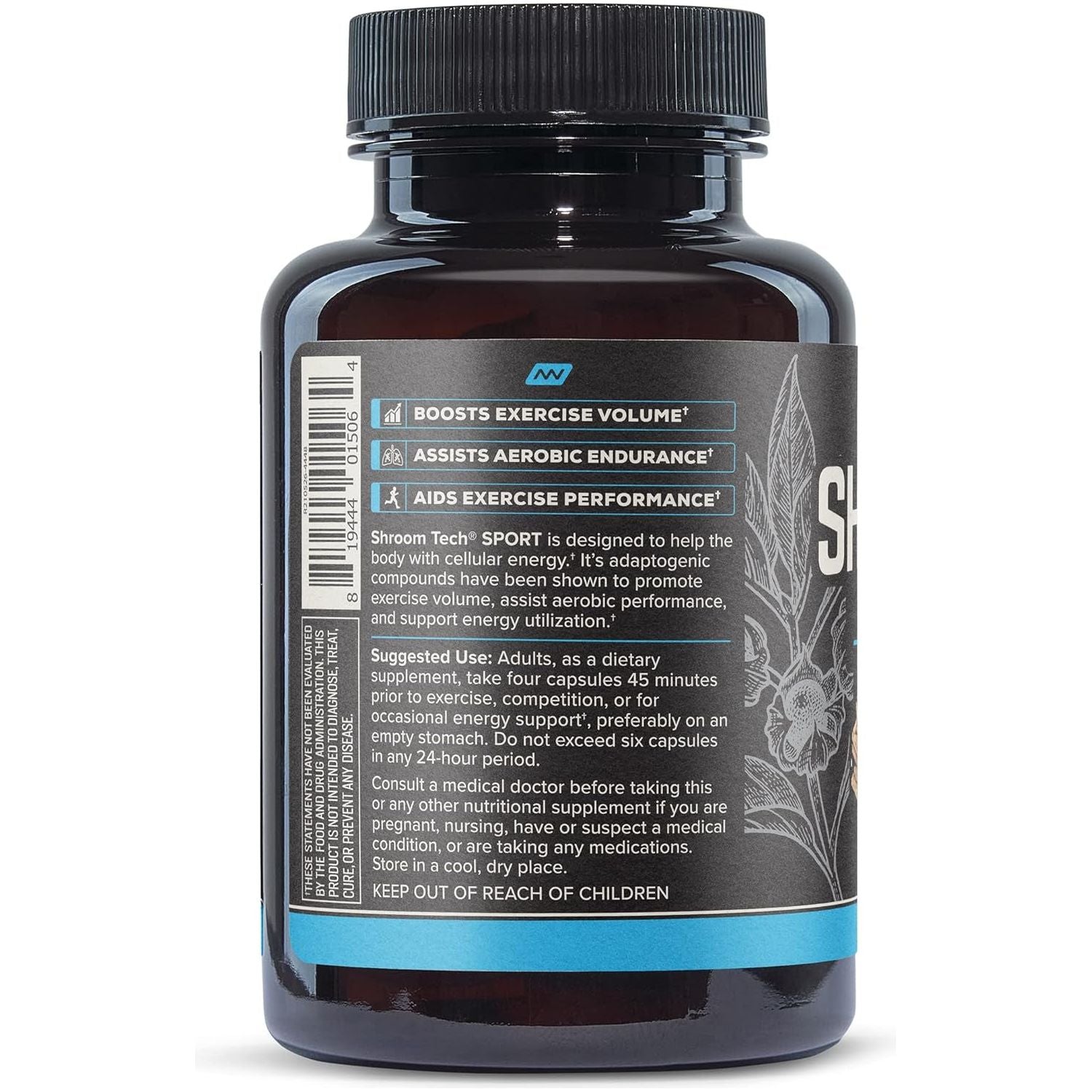 ONNIT Shroom Tech Sport Daily Exercise Support Capsules 28 Count