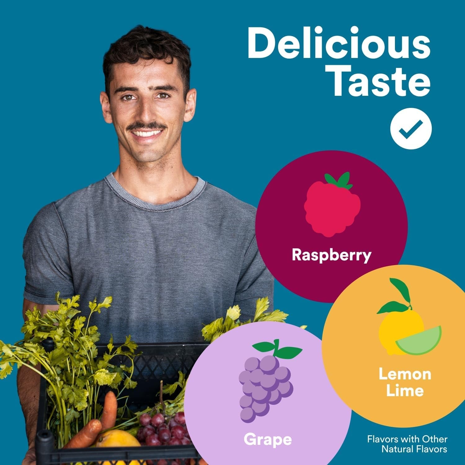 Smartypants Multivitamin for Men, Organic Gummies: Probiotics, for Immune Support, 120 Gummies (30 Day Supply)