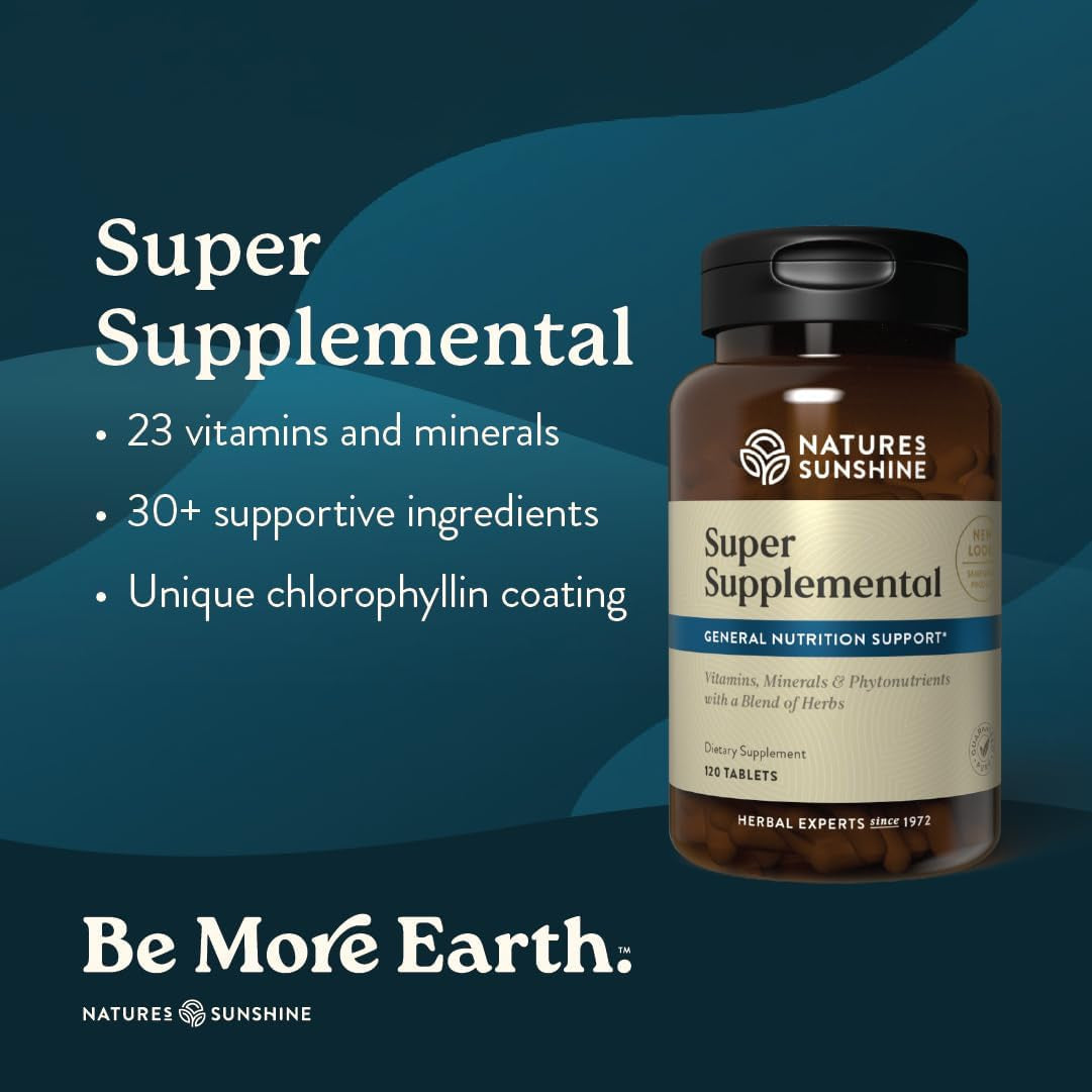 Nature'S Sunshine Super Supplemental: Complete Multivitamin with Minerals, Antioxidants & More 120 Tabs