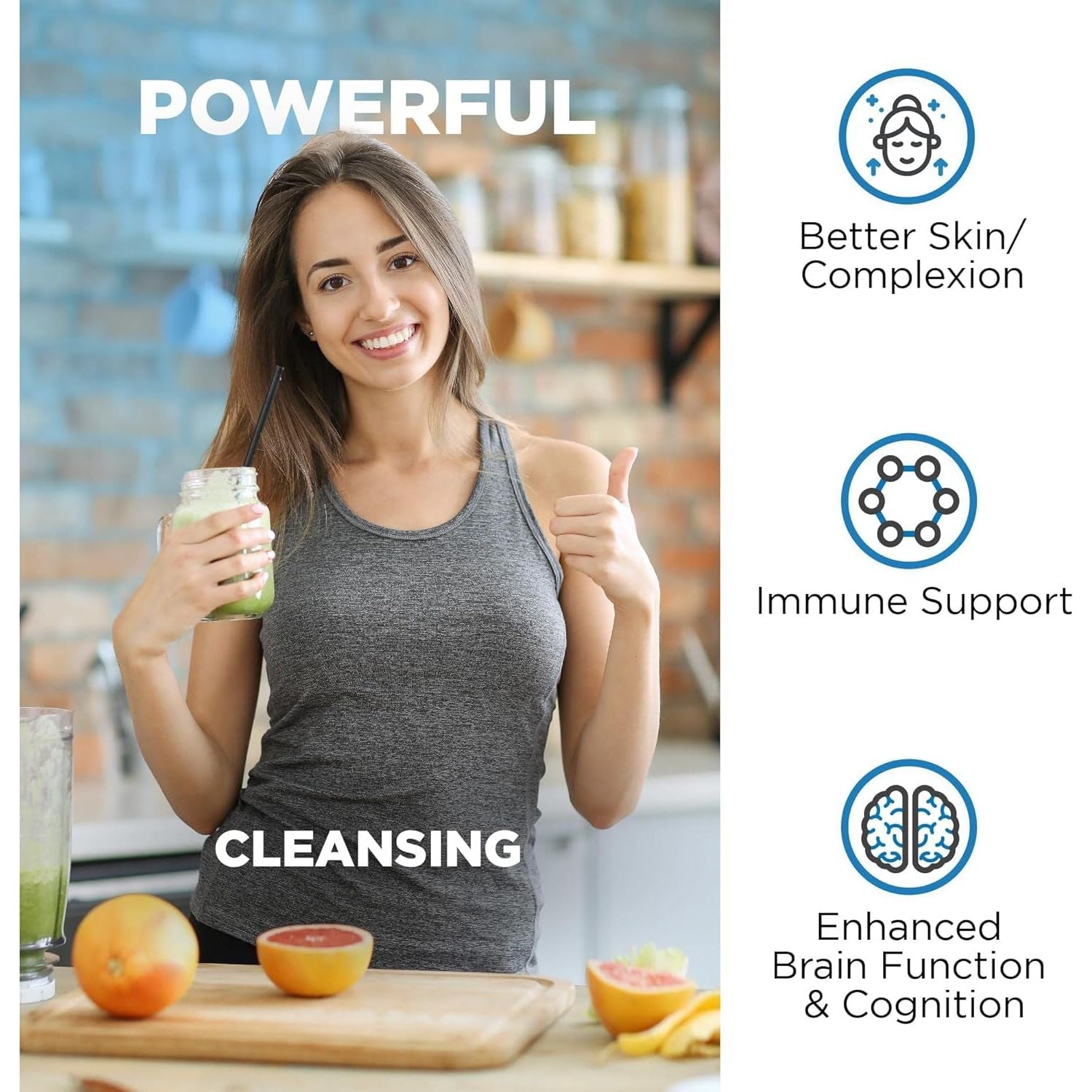 Nutrivein Premium Liposomal Glutathione Supplement 700 Mg - Cell Protection, Cleansing, Liver, Brain, and Defenses 60 Caps