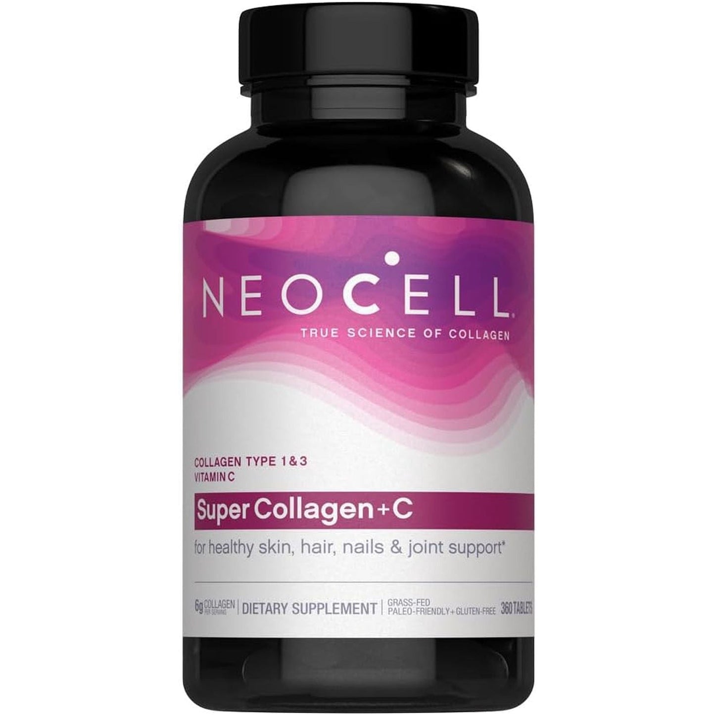 Neocell Super Collagen plus Vitamin C, Skin, Hair and Nails Supplement, Includes Antioxidants, 360 Count