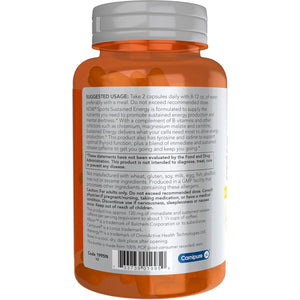 NOW Foods Sports, Sustained Energy Energy Production* Mental Alertness* 90 Capsules