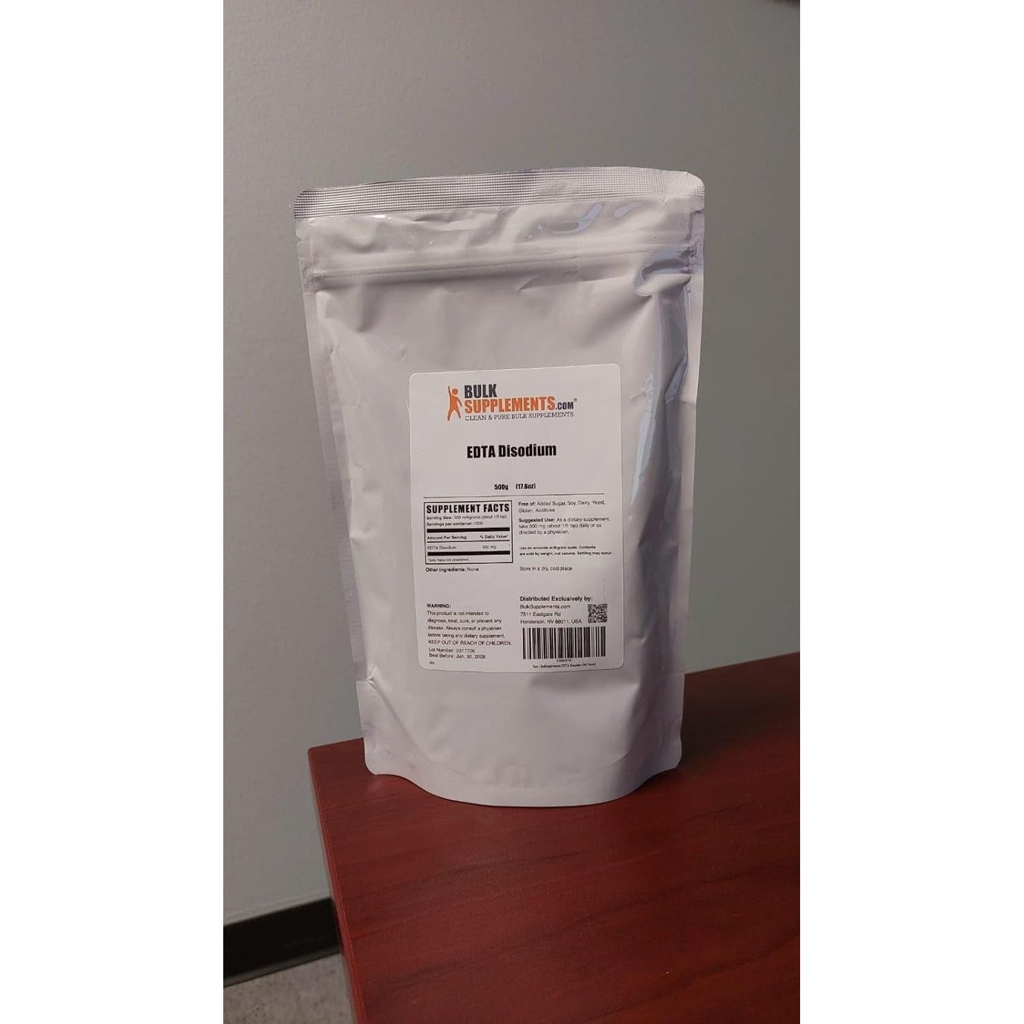 Bulksupplements.Com Disodium EDTA Powder - 500Mg per Serving (1.1 Lbs) 