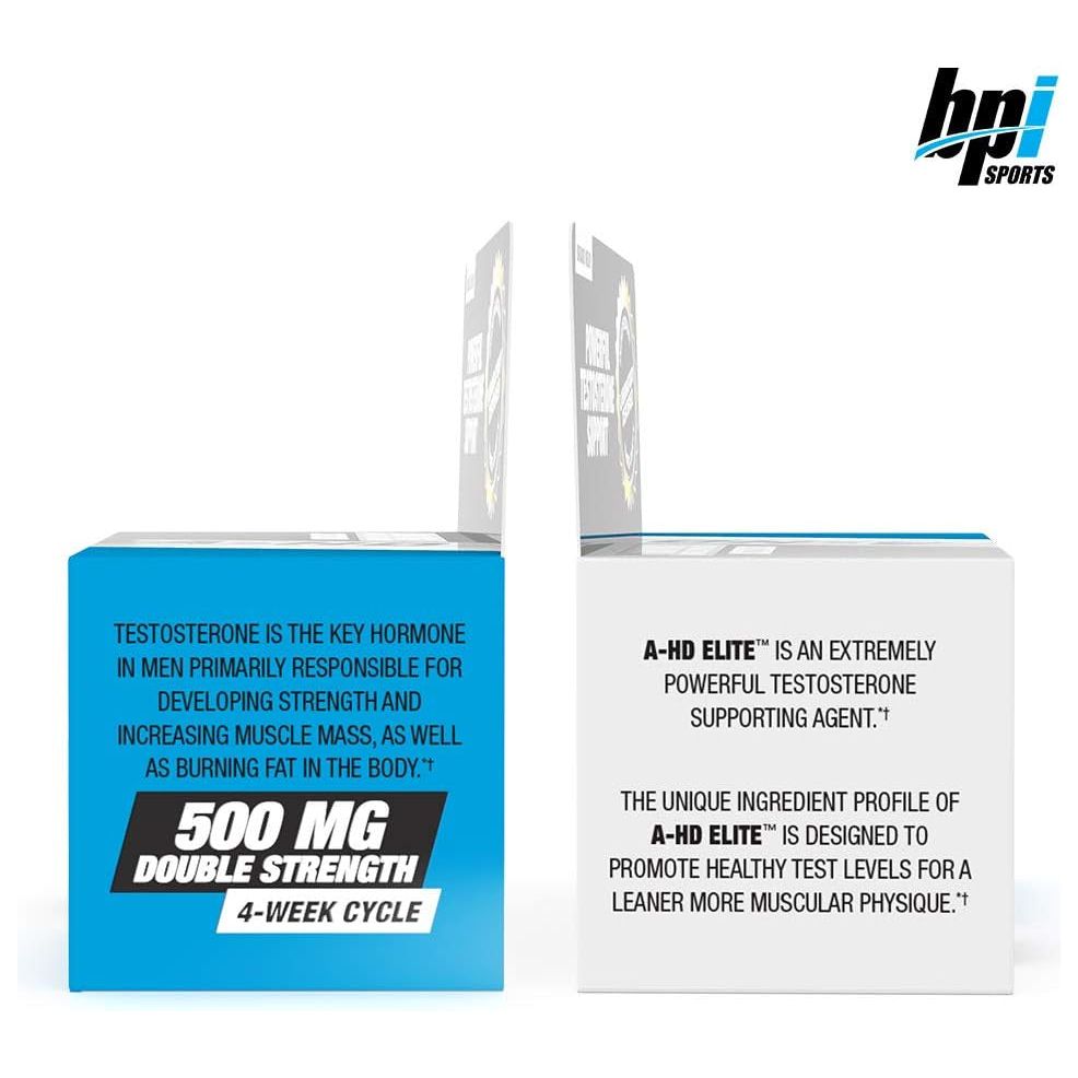 BPI Sports A-HD Elite – Men’S Powerful Testosterone Booster – Natural Stamina, Strength, Sexual Support 30 Servings