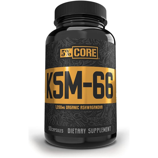 5% Nutrition Core KSM-66 Ashwagandha 1,200Mg  (45 Servings)