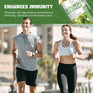 Soursop Graviola Capsules with Kelp, for Cell Regeneration, Enhances Immunity, Digestive Support 120 Counts