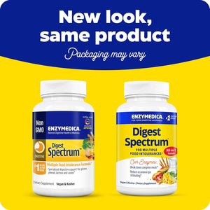 Enzymedica Digest Spectrum, Digestive Enzymes for Multiple Food Intolerances, 120 Capsules